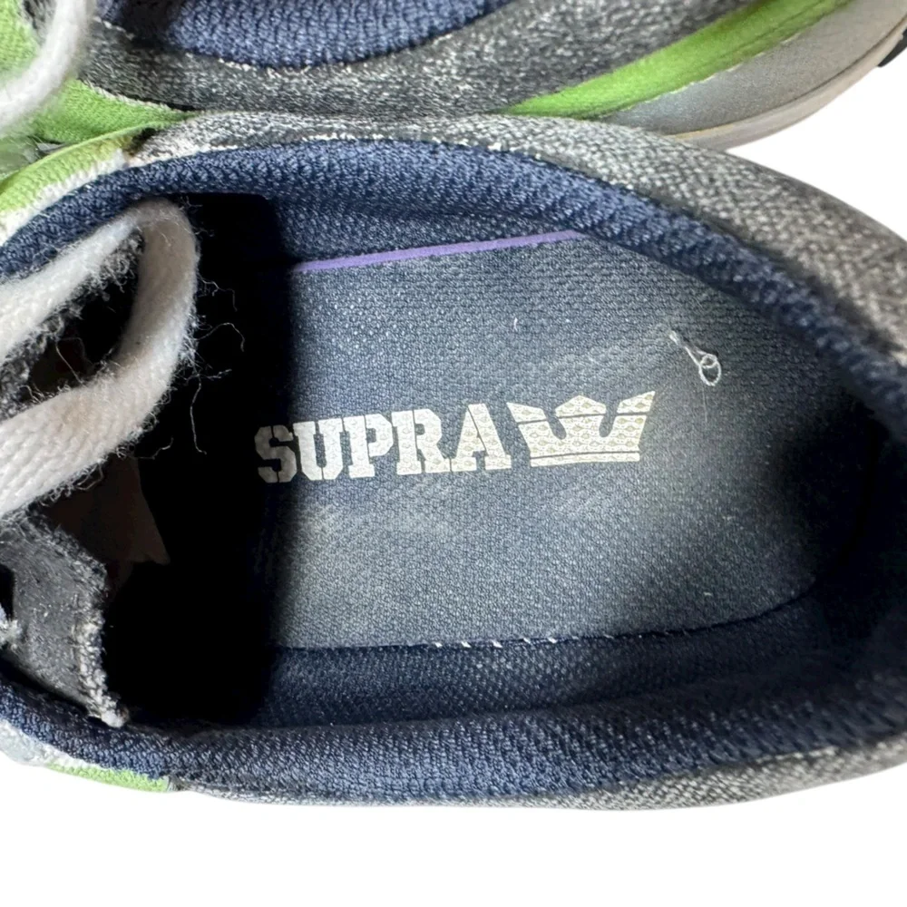 Supra Mens Upscaled Painted Sneakers Size 10.5  Blue Preppy‎